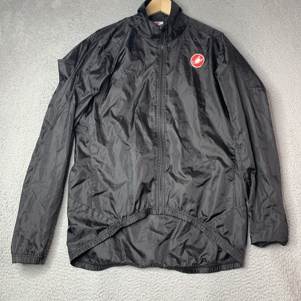 Castelli Cycling Windbreaker Jacket Men's 3XL (Fits Like XL) Ultralight Packable